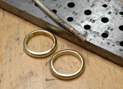 Ringe gefertigt